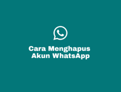 Cara Menghapus Akun Whatsapp