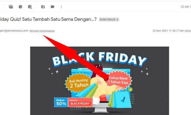 Cara Berhenti Berlangganan Email di Gmail Via Komputer ( PC )