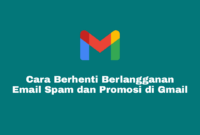 Cara Berhenti Berlangganan Email di Gmail