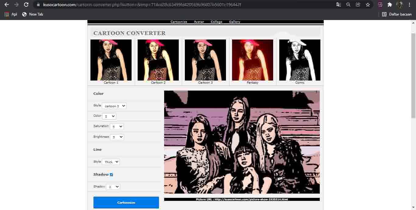 Cara Edit, Ubah, Convert dan Membuat Foto / Gambar Jadi Kartun Anime, Karikatur, Ilustrasi 3D Secara Online Tanpa Aplikasi Melalui Situs Web Gratis di HP Android, Iphone, Laptop maupun Komputer (PC) Terbaru.