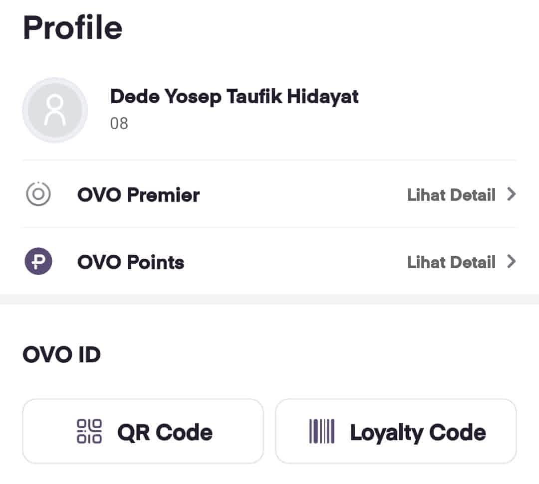 Cara Melihat Nomor Rekening OVO 1