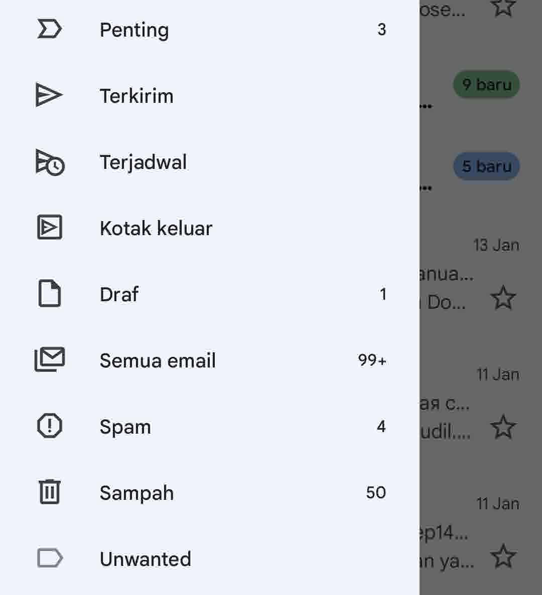 Kosongkan Ruang Penyimpanan Gmail