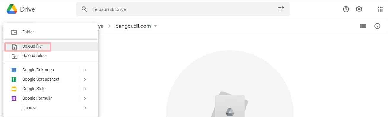 Cara Upload File Ke Google Drive
