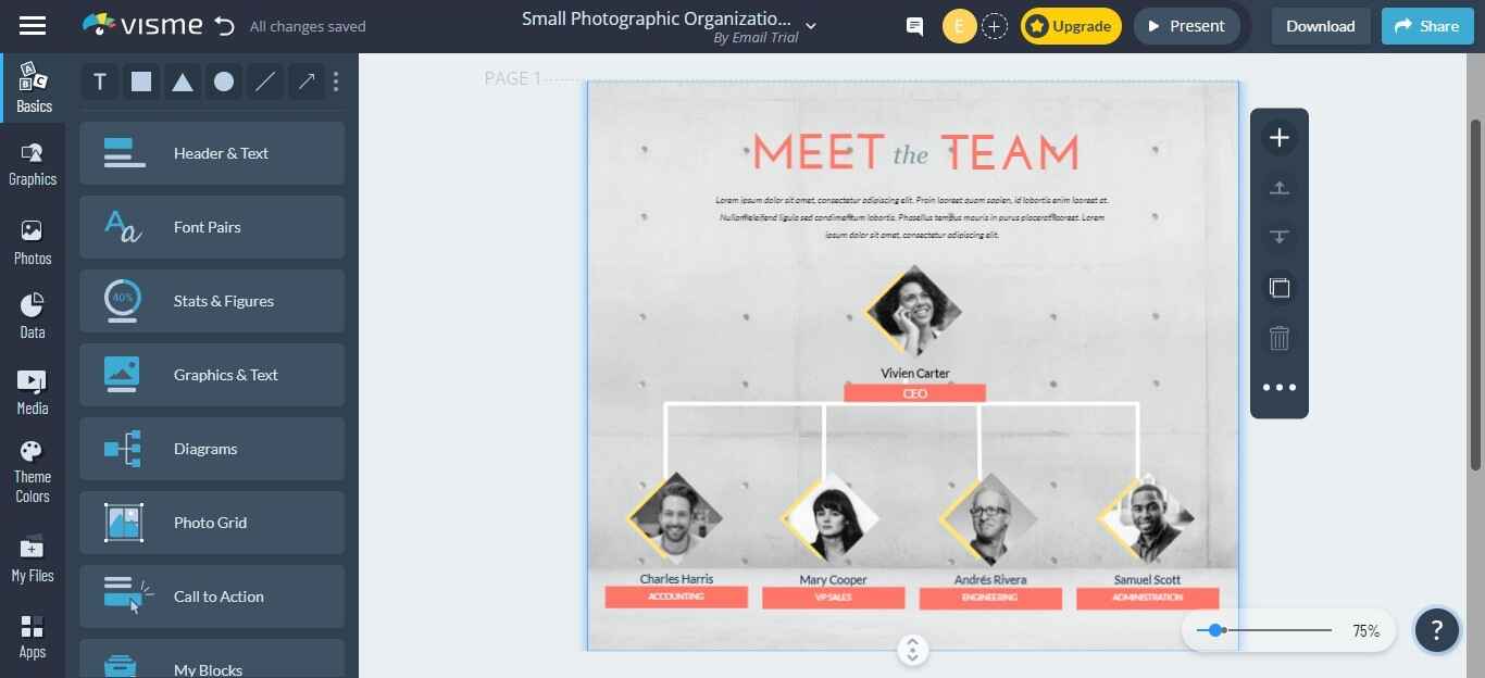 Cara Membuat Bagan Online di visme