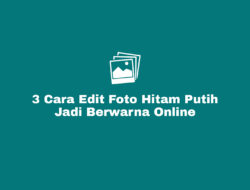Cara Edit Foto Hitam Putih Jadi Berwarna Online Tanpa Aplikasi