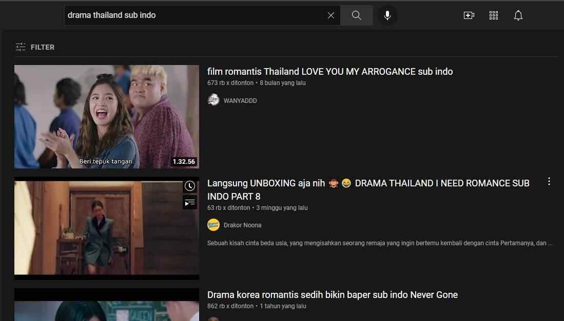 Situs, Aplikasi, Channel Telegram dan Youtube Tempat Download, Streaming atau Nonton Film / Drama Thailand Subtitle Indonesia (Sub Indo) Secara Online dan Gratis Lengkap Dengan Caranya.